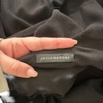 Natori  Crepe One Shoulder Ruffle Jumpsuit Black Sz 6 Photo 5