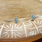 Kendra Scott NWT Mavis Silver Cuff Bracelet in Mint Kyocera Opal RARE Photo 1