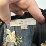 Loft Floral Black Dress Long sleeved SMALL Photo 2