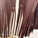 Karen Kane Brown faux suede jacket with fringe Photo 12