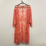 Lane Bryant Coral Lace Kimono duster Cardigan! Size 26/28 NWT Photo 6
