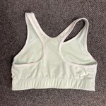 PINK - Victoria's Secret PINK Victoria’s Secret Racerback Sports Bra Medium Mint Green Silver Photo 2