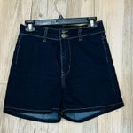 Angry Rabbit Angry Rabbitt High waisted dark denim two button shorts size 28 Mod Cloth Photo 5