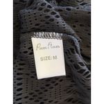 Power Flower Black Open Knit Swim Beach‎ Cover Up Resort Lounge Travel Medium Photo 6