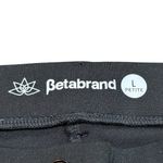 Betabrand Classic Dress Pant Yoga Pant Straight Leg Black Size Large Petite Photo 4