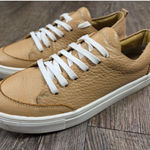 Kaanas  Women's Brown Genuine Leather Lace Up Sneakers Shoes Size 7 Photo 0