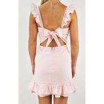 Blue Blush‎ Pretty in Pink Ruffle Shoulder Dress M Size 8 Photo 1