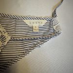 Adiva Women's Size Small Halter Top Blue/White Striped Lace Overlay Casual # Photo 15