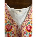 Savanna Jane Boho Festival Western Embroidered Top Women Large Colorful Peasant White Photo 1