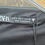 ZARA  Black Faux Leather Wrap Mini Dress Photo 1