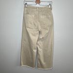 Anthropologie Maeve By Womens Ettie Crop High RIse Wide-Leg Pants Size 28 Khaki Photo 7