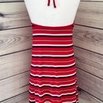 Mossimo Supply Co 4th Of July Red White & Blue Ribbed Halter Dress  Photo 5