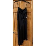 AllSaints Una satin midi Black Women’s dress Size 10 Photo 4