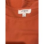 Umgee USA Rust Ruffle Sleeve Blouse Women's Size M Orange Size M Photo 4