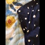 AQUA  BLOOMINGDALE’S M Polka Dot Navy Smocked Dress Photo 11