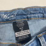 MOSSIMO Women’s Power Stretch Curvy Skinny Distressed Jeans Size 14 Short Blue Photo 10