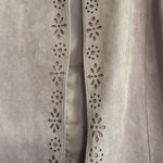 Alfred Dunner Women's Size 8 Open Front Blazer Purple Lilac Faux Suede Photo 2