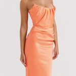 House Of CB Alora Tangerine Strapless Corset Midi Dress - XS Photo 5