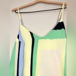 Anthropologie  Maeve Abstract Maxi Dress Geometric Green Blue Pattern Size L Photo 7