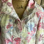 Mossimo Supply Co women’s long sleeve floral hoodie rain jacket SP Photo 7