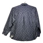 Lands' End  Paisley Button Up Shirt Blue 2X Photo 1