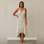Bishop and Young New! Serene Summer Dress in Cream with Black Print Sz Small $128 Photo 6