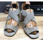 Pelle Moda Nylon Sandals Women's 9.5 Beige Slingback Classic Platform Heels Brown Photo 0