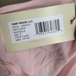 Ramy Brook  Pink V-Neck Flowy Short Sleets Top Photo 5