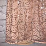 About Us 🎓 NWT  Peach Sequin Lined Mini Dress Photo 6