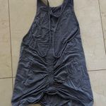 Lululemon Gray/Purple Scrunch Back Racerback Tank Sz 4-6 Photo 2