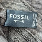 Fossil  Crossbody Purse Leather Brown Bag Small Buckle Fold Over Photo 11