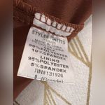 Tea N Rose  NWT The Tyrone Embroidered Dress In Brown Velvet Size L Photo 12