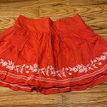 Aeropostale ‎ coral embroidered mini skirt Photo 0
