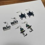 Lot Of 3 Dangle Pierced Earrings Halloween Photo 3