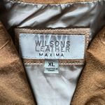wilson's leather  Womens Cognac Suede Collared Zip Up Jacket 90s y2k Western -XL Photo 3