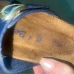 Birkenstock  Betula Navy Mia Soft Birko-Flor Toe Strap Sandal 39/8 Photo 3