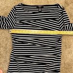 Verve Ami || Black and white striped layered look long sleeve top Photo 5