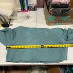 Nike  Sportswear Washed Pullover Hoodie Womens Cj4110 Blue Size Small FLAW Photo 8