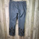 Faded Glory  Bootcut Size 18 W/Felted Flowers & Embellishments Blue Denim Jeans Photo 1