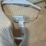 ST. JOHN SPORT Ivory Wool Blend Full Zip Jacket Cardigan womens sz L ** FLAWED Red Size L Photo 4