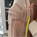 Vintage Havana  Pink and Cream Knit Zip Up Photo 3