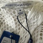 Rebecca Minkoff Rebecca Minkoff White Ivy Embroidered Zip Sheer Mesh Dress Size 4 NWT $398 Photo 6