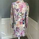 ZARA  floral linen blend long sleeve mini dress Medium Photo 6