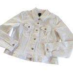 J.Crew Classic Cotton Jean Jacket in White Wash Denim Womens Medium NWT Casual Photo 1