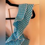 Lilly Pulitzer ‎ Blue White NWOT Women’s Aelin Crinkle Gingham Bikini Top Size 10 Photo 3