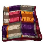 Adrienne Vittadini  Neck Scarf 100% Silk Patterned Square Multicolor 34.5"x34.5" Photo 0