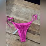 SKIMS 🪩NWT SOLD OUT  Bikini Bar Tie Bikini Bottom~Medium~Flamingo 🦩 Photo 4