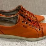 Orange Ecco Soft 7 Leather Shoes Size 9 Photo 0