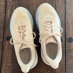 Hoka  One One Clifton 9 Blue beige running walking sneaker Womens 9 Photo 5