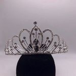 Bridal Wedding Tiara Silver Photo 3